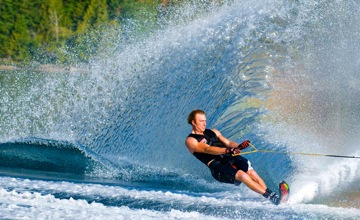 Water skiing without the boat - Inverter driven winch provides economic training facility 