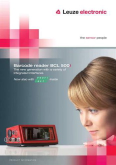 The World's only barcode reader with ProfiNET fully integrated - New brochure from Leuze electronic