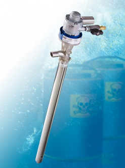 STAINLESS STEEL DRUM PUMP IS IDEAL FOR CHEMICALS & CORROSIVES 