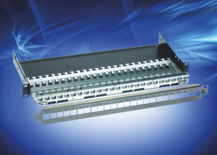 Patch panel for structured cabling networks