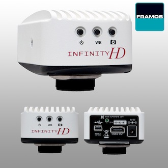 FRAMOS Announces Second Generation INFINITYHD 2 Megapixel colour microscopy camera