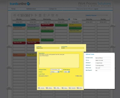 T-CARDS SYSTEM NOW ON-LINE  