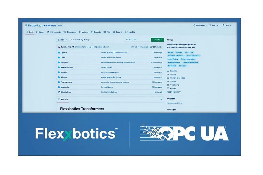 Flexxbotics Expands OPC UA Transformer Capabilities in Open-Source GitHub Project