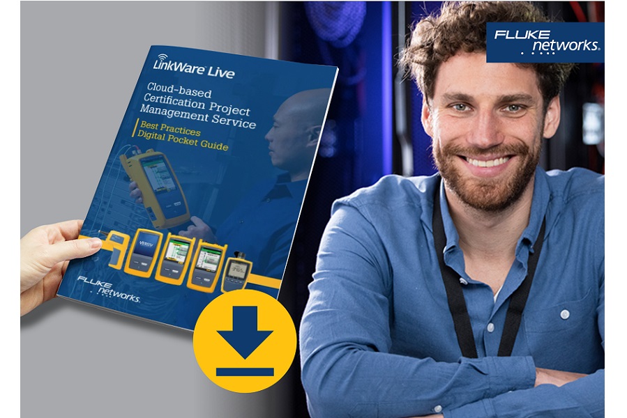 Fluke Networks launches new digital pocket guide for cloud-based certification project management