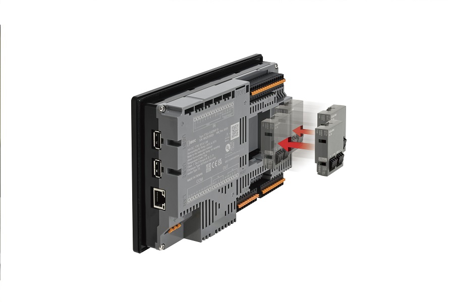 Fully integrated PLC+HMIs provide compact solutions for process control & automation