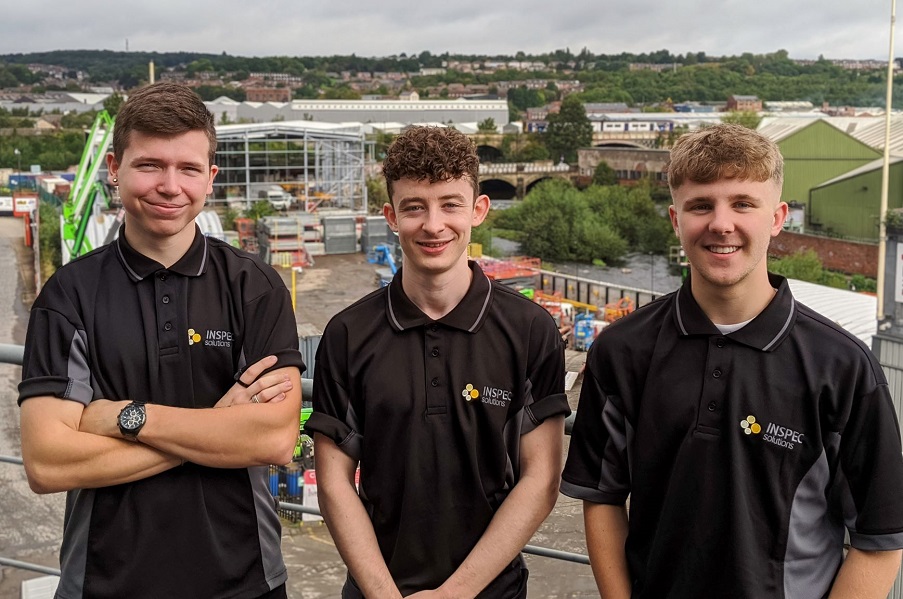 Three new Apprentices for technology systems provider Inspec Solutions