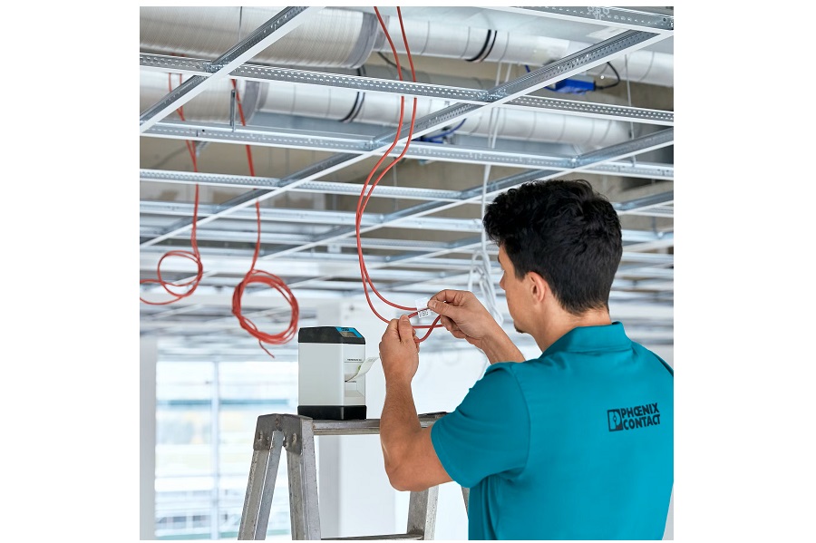 Efficient and permanent identification in building infrastructure
