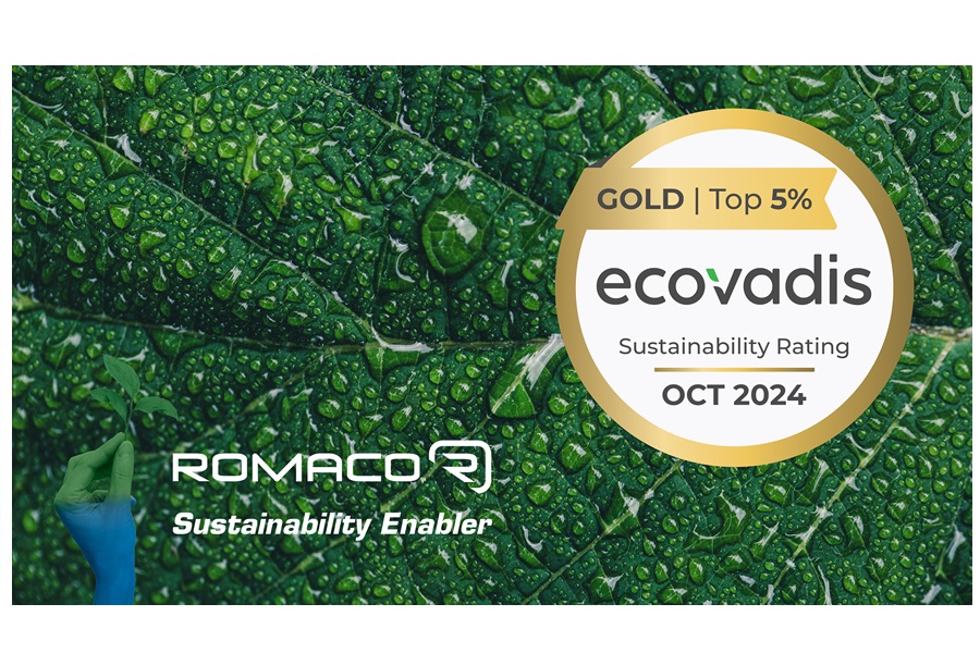 Romaco earns Gold Level Recognition in the EcoVadis sustainability ratings