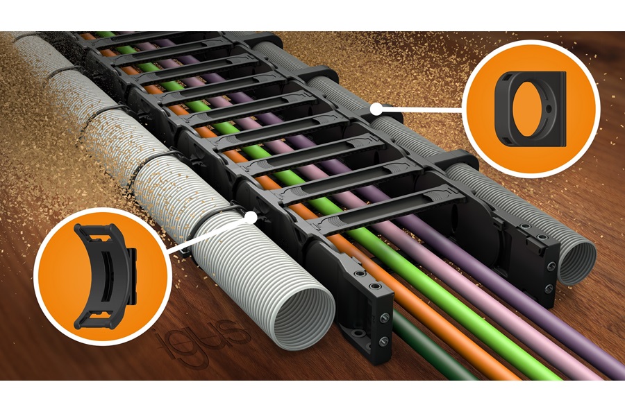 Process and Control Today | A new way of routing hoses using E4Q e-chains